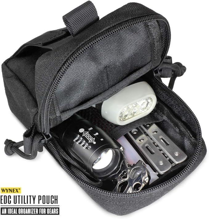 WYNEX Tactical EDC Pouch, Molle Utility Pouches Gadget Organizer Phone Holder Waist Pack Smartphone Pouch Tool Holster Pocket
