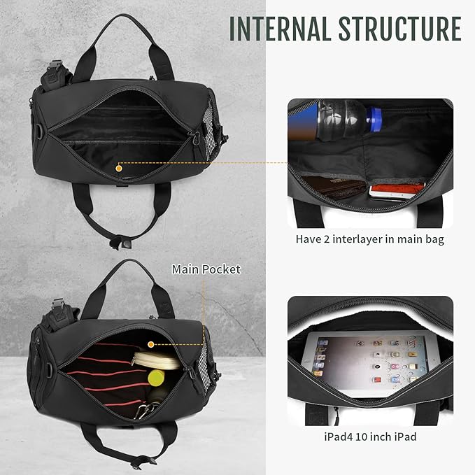 Huntvp Tactical Duffle MOLLE Handbag Gear Military Travel Carry On Shoulder Bag Small Valise