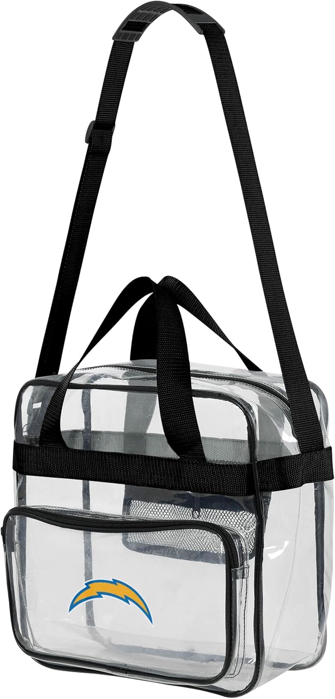 FOCO NFL Team Logo Clear See Through Stadium High End Messenger Bag