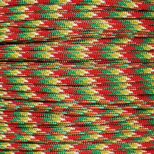 Paracord Planet Holiday Colors 550 Paracord – Great for DIY, Bracelets, and Lanyards – Santa Claus (1,000 Feet)