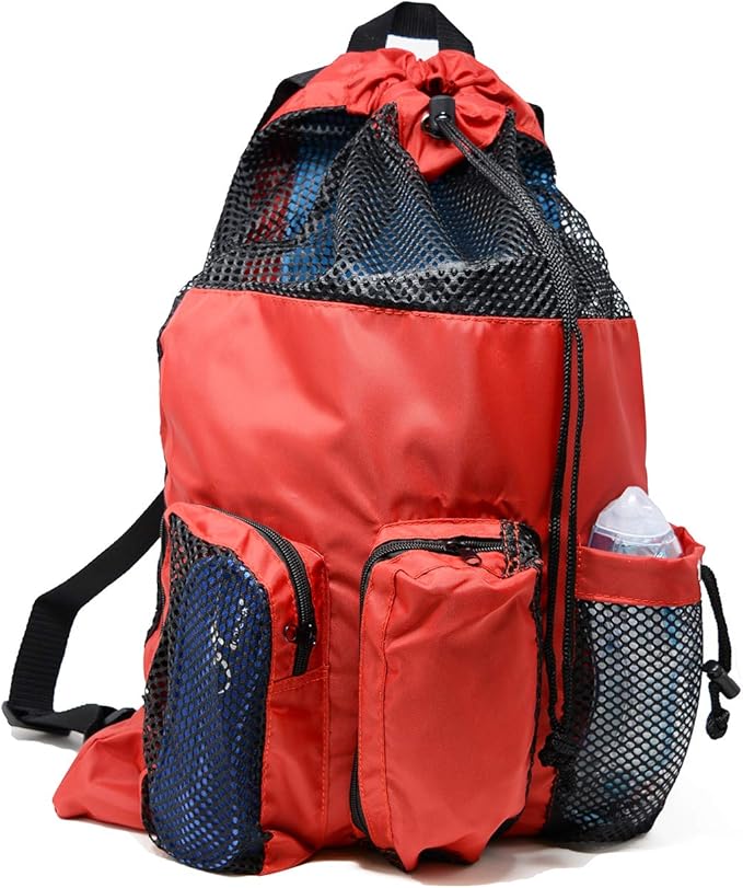 Adoretex Quick Dry Mesh Equipment Sport Drawstring Gym Swim Bag