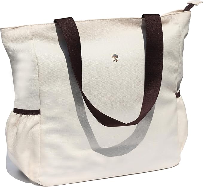 ESVAN Original Floral Water Resistant Large Tote Bag Shoulder Bag for Gym Beach Travel Daily Bags Upgraded