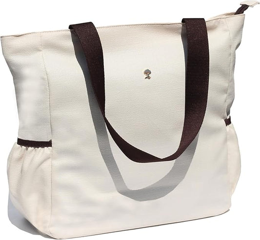 ESVAN Original Floral Water Resistant Large Tote Bag Shoulder Bag for Gym Beach Travel Daily Bags Upgraded