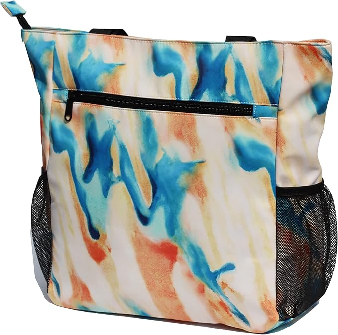 ESVAN Original Floral Water Resistant Large Tote Bag Shoulder Bag for Gym Beach Travel Daily Bags Upgraded