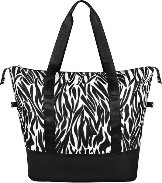 Womens Travel Duffel Bag Lightweight Sport Gym Bag Waterproof Weekender Overnight Bag with Wet and Dry Separation Pocket for Gym Training Yoga Fitness Swimming