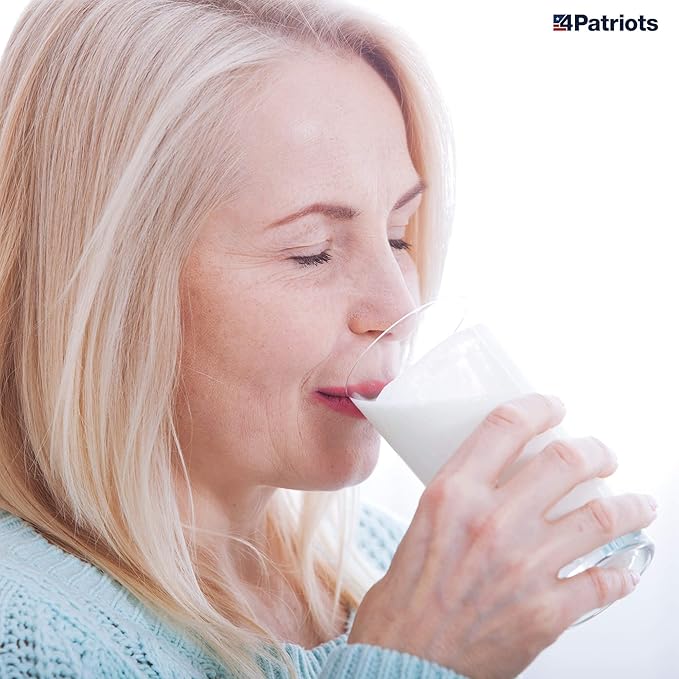 4Patriots Heartland's Finest Powdered Milk: Survival Milk With Long-Lasting Shelf Life, 8 Servings