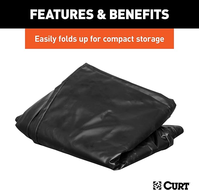 CURT 18221 Extended Roof Rack Cargo Bag Black