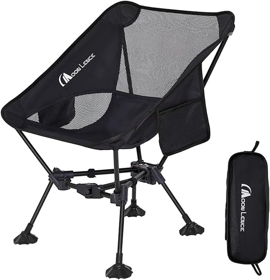 MOON LENCE Portable Camping Chair Backpacking Chair - The 4th Generation Ultralight Folding Chair - Compact, Lightweight Foldable Chairs for Hiking Mountaineering, Beach