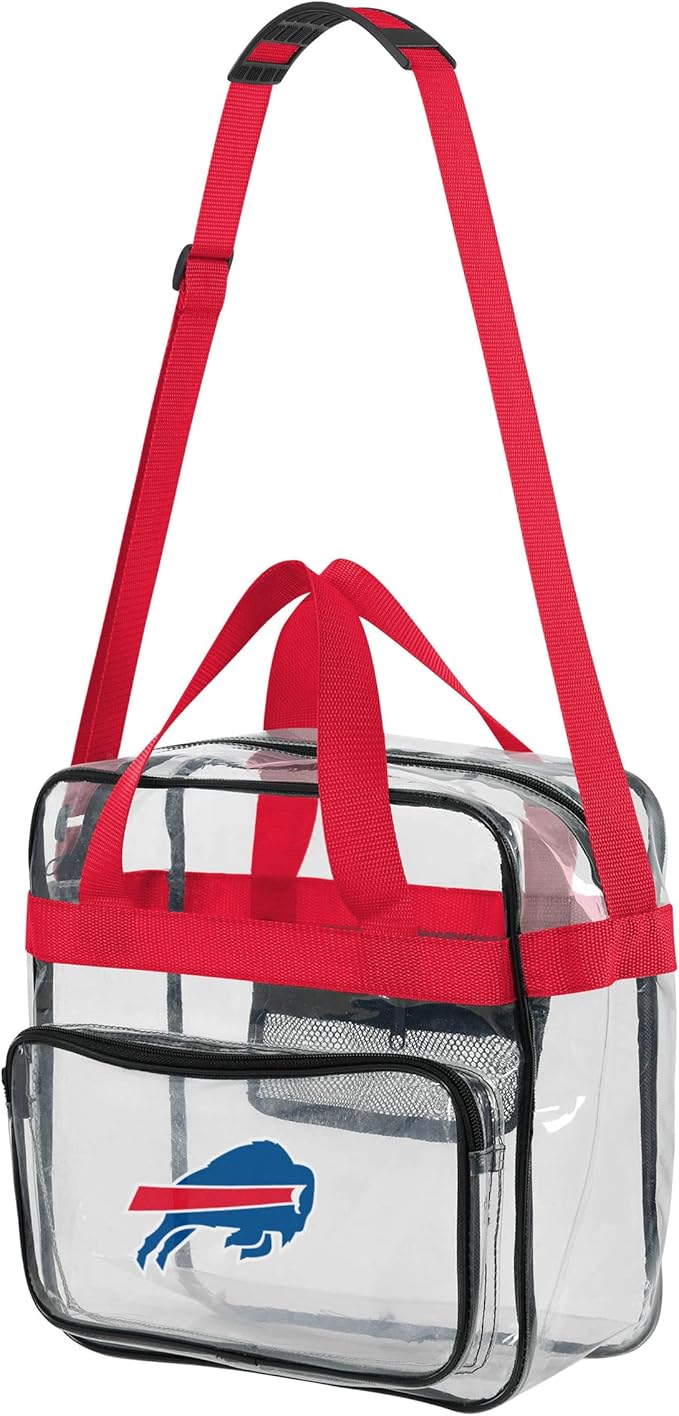 FOCO NFL Team Logo Clear See Through Stadium High End Messenger Bag