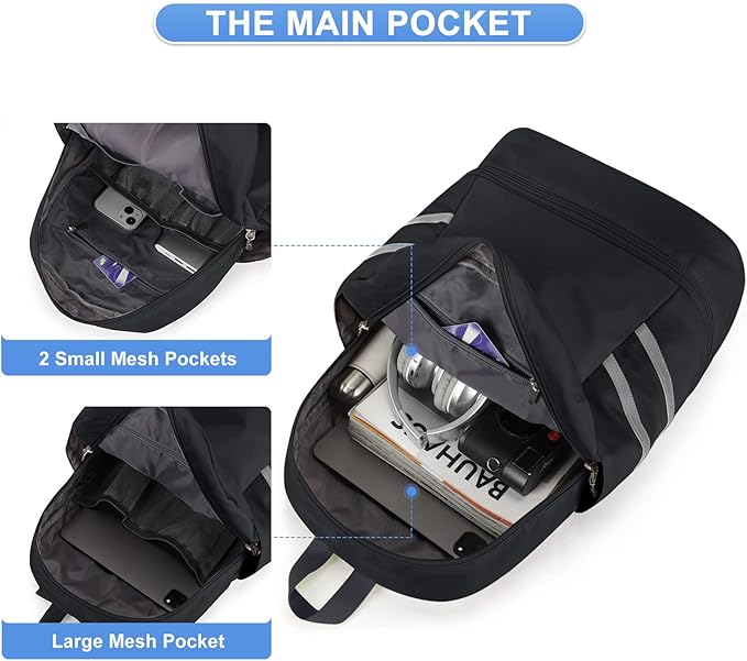 Coofay Gym Backpack for Women - Waterproof, Lightweight, Sports Travel Gym Bag with Shoe Compartment