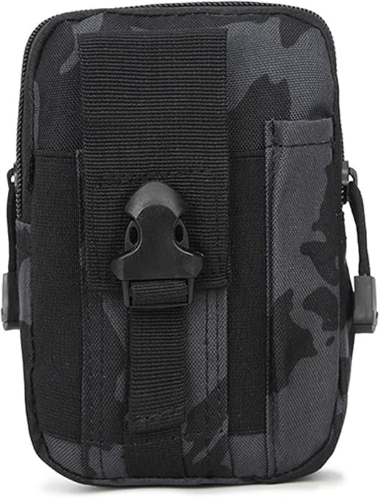 Outdoor Tactical Waist Bag Molle Pouch Military Hip Waist Compact Belt Bag Pouch Wallet Camping Phone Power Bank Camping Hiking Gear Tool Organizer