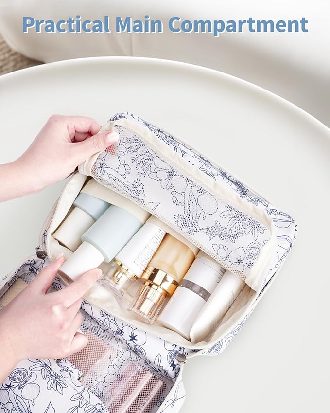 Narwey Hanging Travel Toiletry Bag Cosmetic Make up Organizer for Women and Girls Waterproof