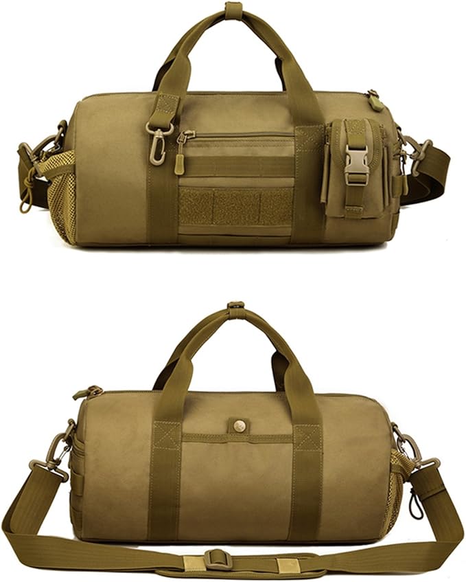 Huntvp Tactical Duffle MOLLE Handbag Gear Military Travel Carry On Shoulder Bag Small Valise