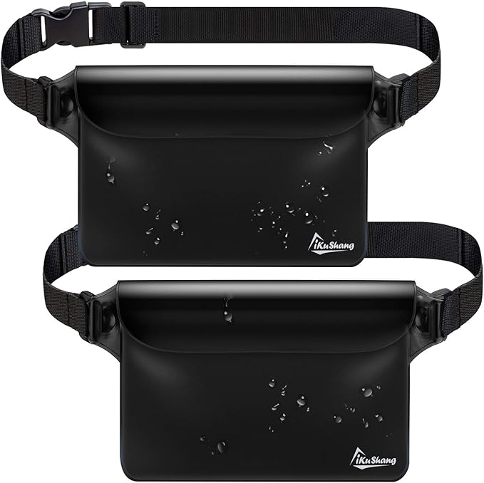 Waterproof Fanny Pack, Waterproof Pouch for Phone Passport Wallet Purse for Swimming Boating Fishing Diving Beach