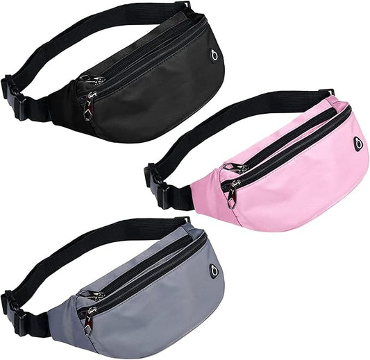 Fanny Pack for Men Women, Waterproof Sports Waist Bag Pack, Belt Bag for Travel Hiking Running