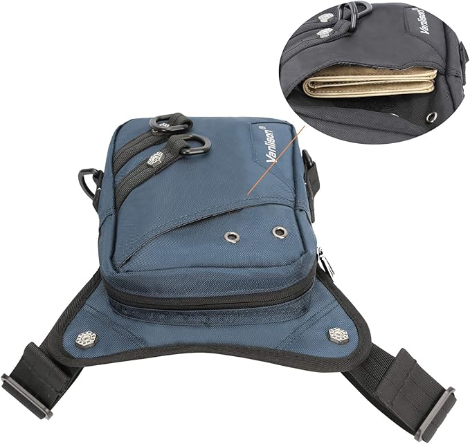 Waterproof Airsoft Tactical Drop Leg Pouch Bag Panel Motorcycle Bag