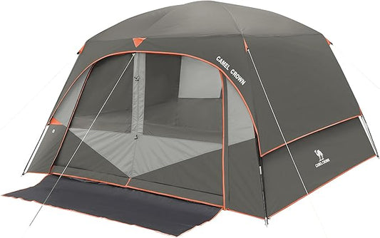 CAMEL CROWN Tents for Camping 4/6 Person Tent Waterproof Easy Setup Backpacking Tents