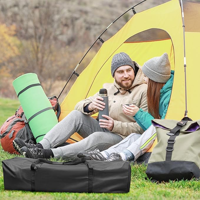 INFANZIA Duffel Travel Sports Equipment Bag, Long Luggage Bag with Upgrade Zipper Water Resistant, Extra Large Foldable Storage Bag for Camping, Tent, Tripod, Fishing(50x11x16 inch,1PCS)