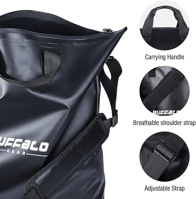 Buffalo Gear Fish Bag with Airtight Waterproof Zipper