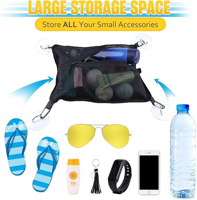 Paddleboard Deck Bag, Mesh Sup Deck Dry Bag Storage Pouch，Mesh Deck Bag for Kayak, Mesh Storage Bag Sup，Sup Accessories Mesh Storage Bag for Stand Up Paddleboard, Surfboard, Kayak