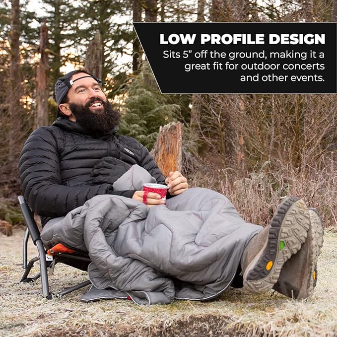 Cascade Mountain Tech Folding Camp Chair for Camping, Beach, Picnic, Barbqeues, Sporting Events with Carry Bag