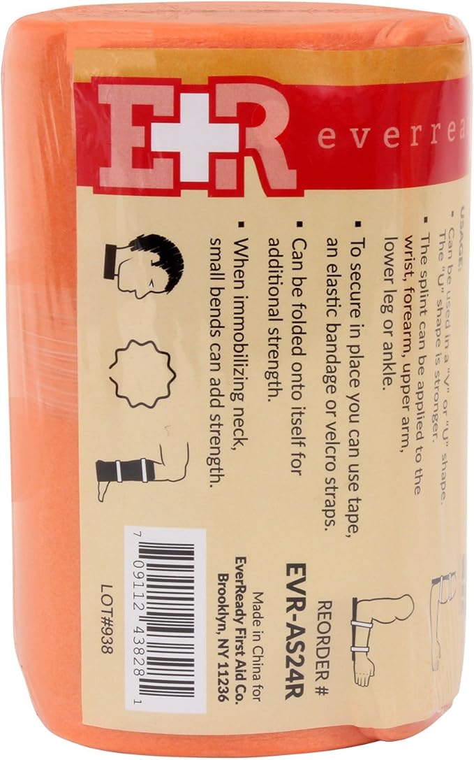 Ever Ready First Aid Universal Aluminum Splint, 24 Inch Rolled (1)