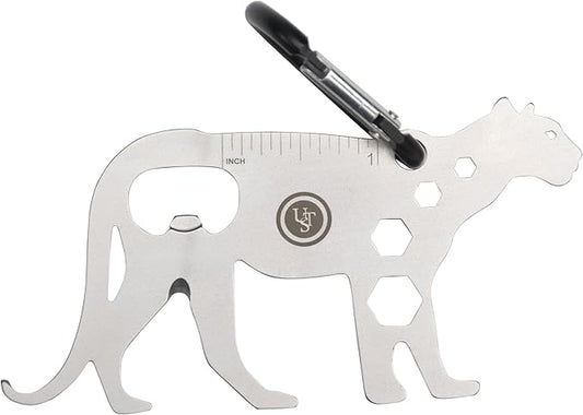 UST Tool-a-Long Multi-Tool Carabiners with Durable, Compact Stainless Steel Construction for Hiking, Kayaking, Camping, Travel and Outdoor Survival
