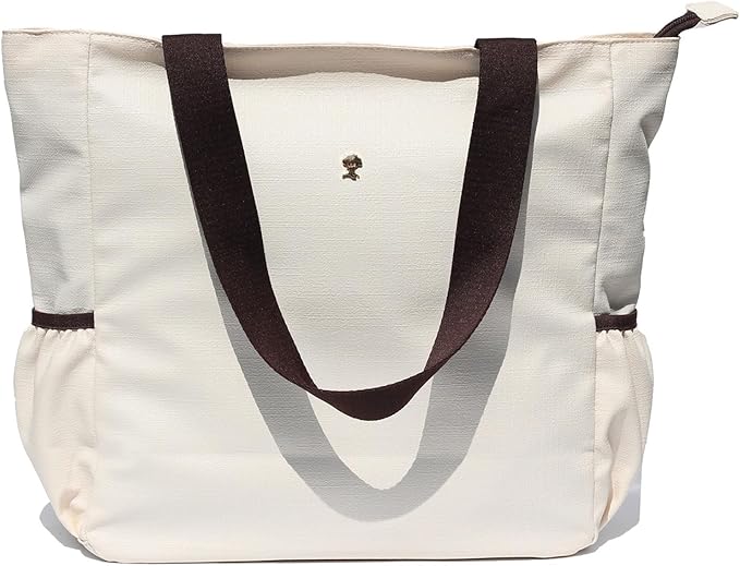 ESVAN Original Floral Water Resistant Large Tote Bag Shoulder Bag for Gym Beach Travel Daily Bags Upgraded