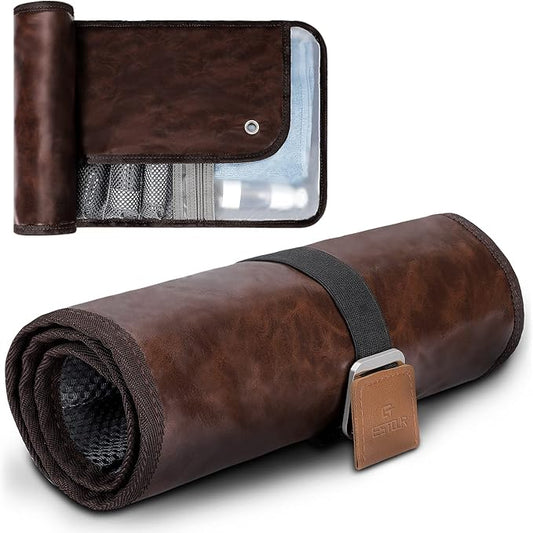 Toiletry Bag for Men, Travel Essentials Travel Toiletry Bag, Water-Resistant Compact Bathroom Roll Organizer for Hygiene, Shaving kit, Gifts for men