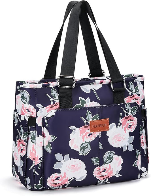 Lunch Bag Lunch Box Women - Large Tote Lunch Bags Men Women: Leakproof Insulated Lunch Cooler Bag for Adults, Peony 14L