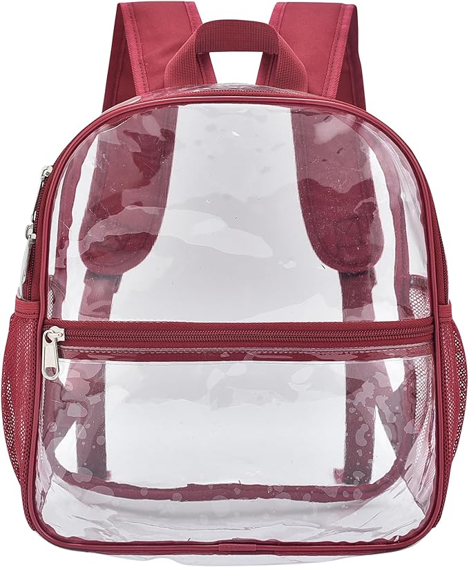 USPECLARE Clear Backpack for Stadium Approved 12×6×12, Water proof Clear Bag for Stadium Events and Concert Work Sport Event