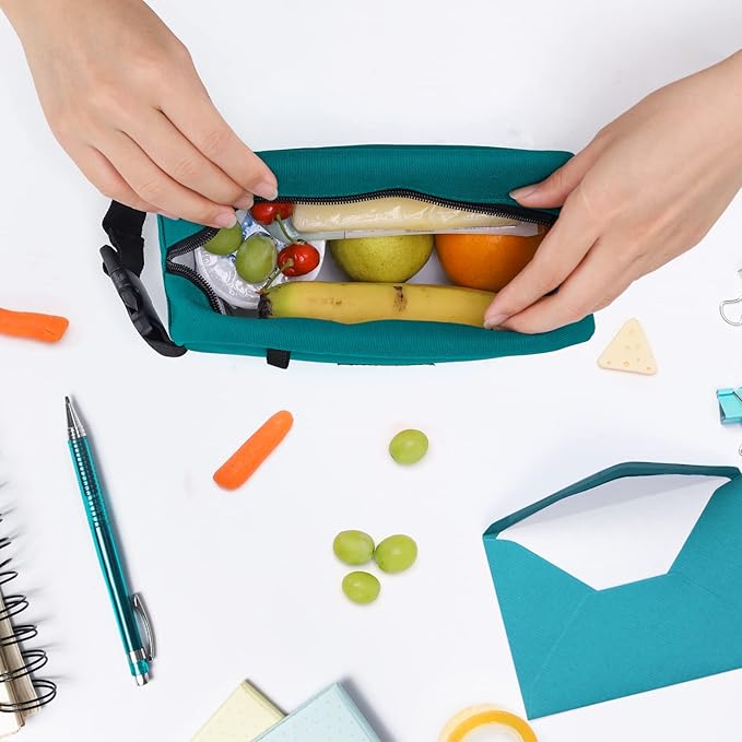 Cerbonny Small Cooler Bag Freezable Lunch Bag for Work School Travel,Leak-proof Small Lunch Bag,Small Insulated Bag For Kids/Adults,Freezable Snack Bag Fit For Yogurt (Blue)