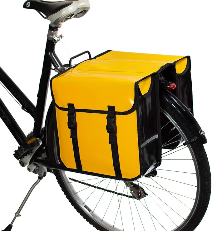 BikyBag Classic CW - Waterproof Bike Double Bag, Bicycle Panniers for Rear Rack