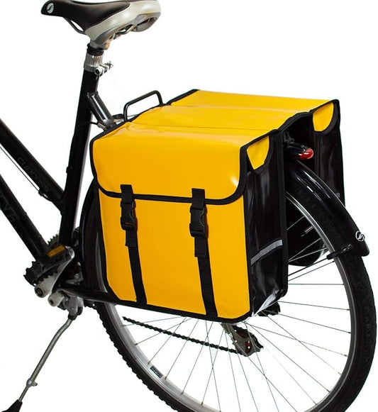 BikyBag Classic CW - Waterproof Bike Double Bag, Bicycle Panniers for Rear Rack