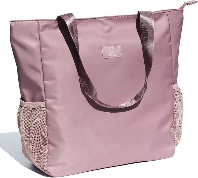 ESVAN Original Floral Water Resistant Large Tote Bag Shoulder Bag for Gym Beach Travel Daily Bags Upgraded