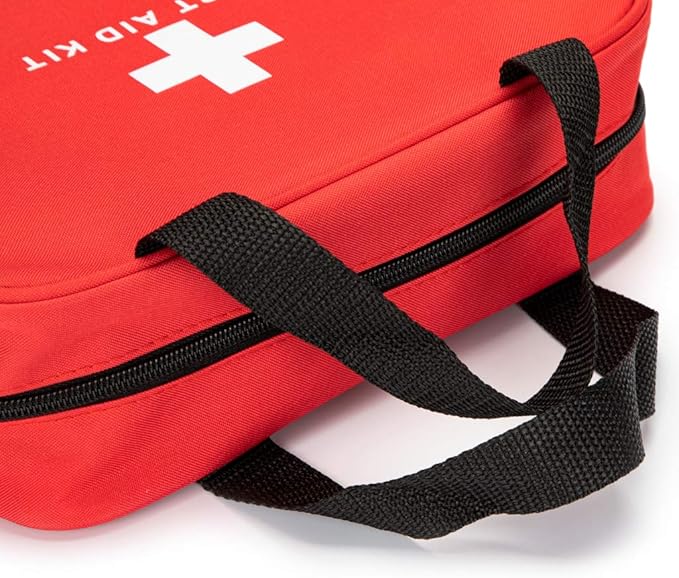 Red First Aid Bag Empty Travel Rescue Pouch First Responder Storage Compact Survival Medicine Bag for Car Home Office Kitchen Sport Outdoors (Green)