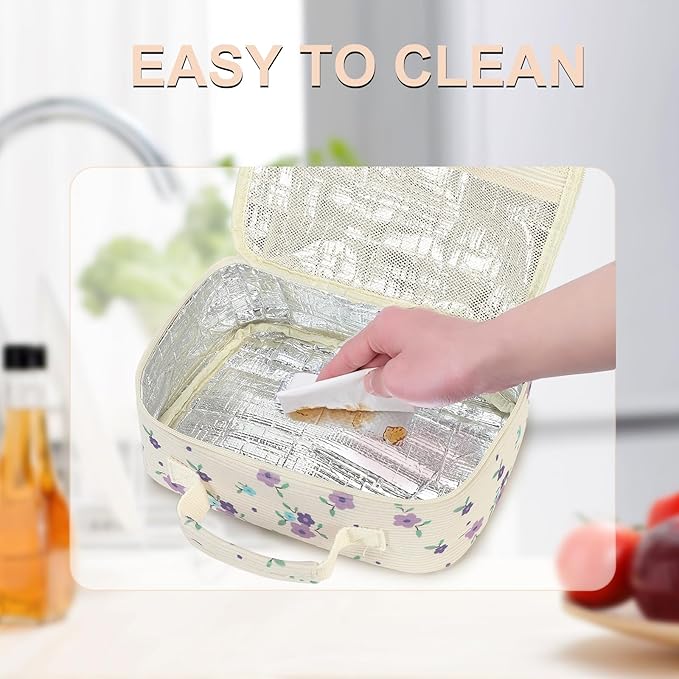 Kids Lunch Box Boys Girls Insulated Lunch Cooler Bag Reusable Lunch Tote Kit for School Travel