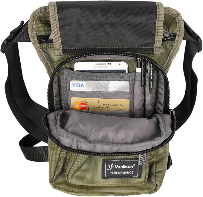 Waterproof Airsoft Tactical Drop Leg Pouch Bag Panel Motorcycle Bag