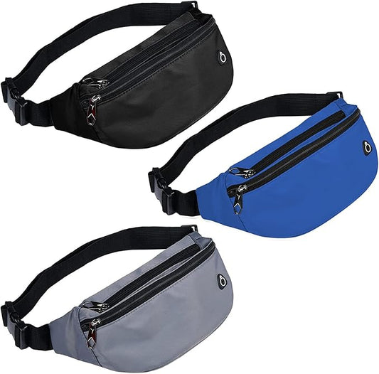 Fanny Pack for Men Women, Waterproof Sports Waist Bag Pack, Belt Bag for Travel Hiking Running