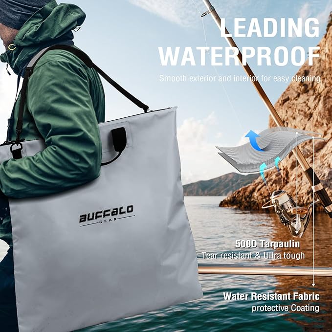 Buffalo Gear Fish Bag with Airtight Waterproof Zipper