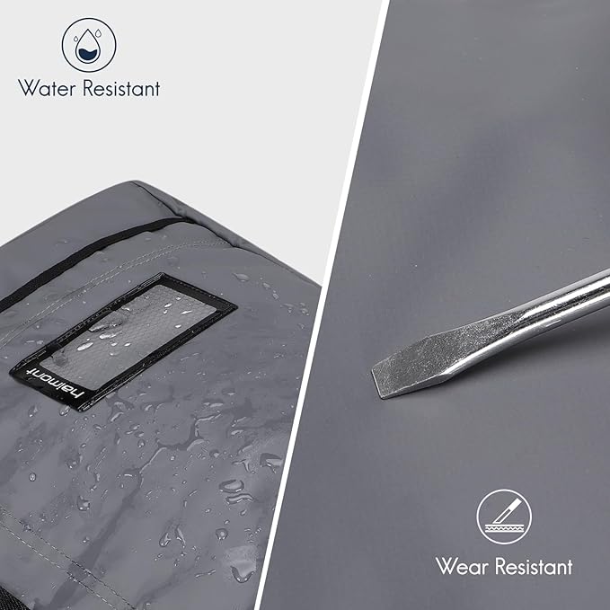 Haimont Gym Duffel Backpack Bag for Men Large Sports Duffle Bags with Backpack Straps for Hiking Travel Weekender Workout, Water Resistant, Gray, 90L