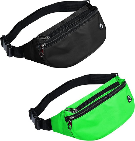 Fanny Pack for Men Women, Waterproof Sports Waist Bag Pack, Belt Bag for Travel Hiking Running