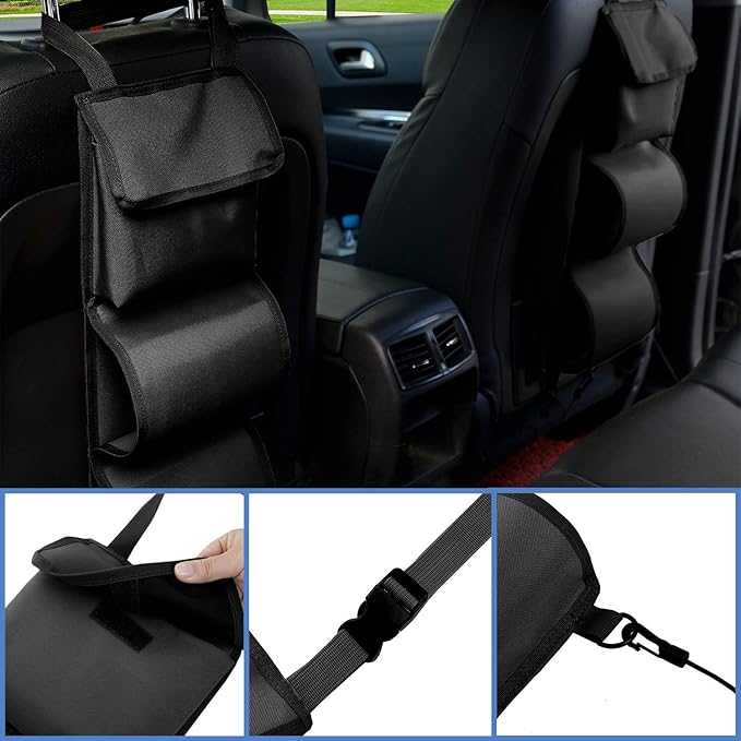 MYDAYS Seat Back Gun Rack, Gun Sling Bag, Camo Front Seat Gun Organizer Holder for Hunting Rifles/Shotguns