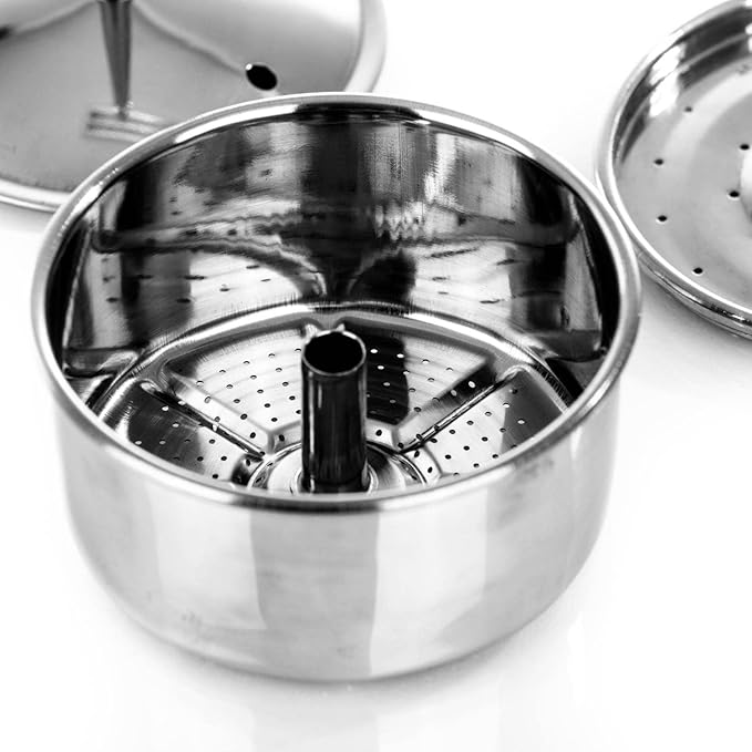 Petromax Coffee Percolator Inner Cup Replacement Steel Tube, Filter, Lid
