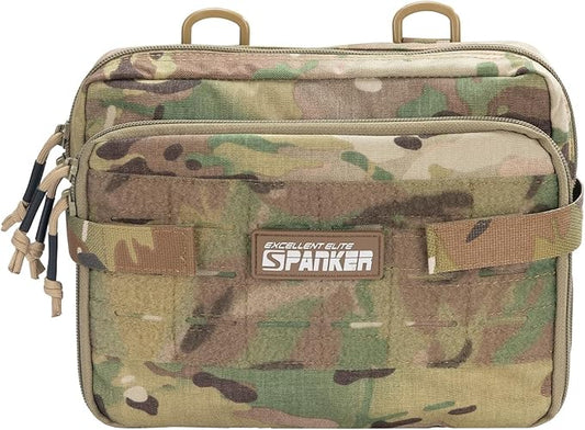 EXCELLENT ELITE SPANKER Tactical Molle Admin Pouch Utility Organizer EDC Medical Bag Utility EDC Tool Pouch with Shoulder Strap Attachment Pouches Waist Bag