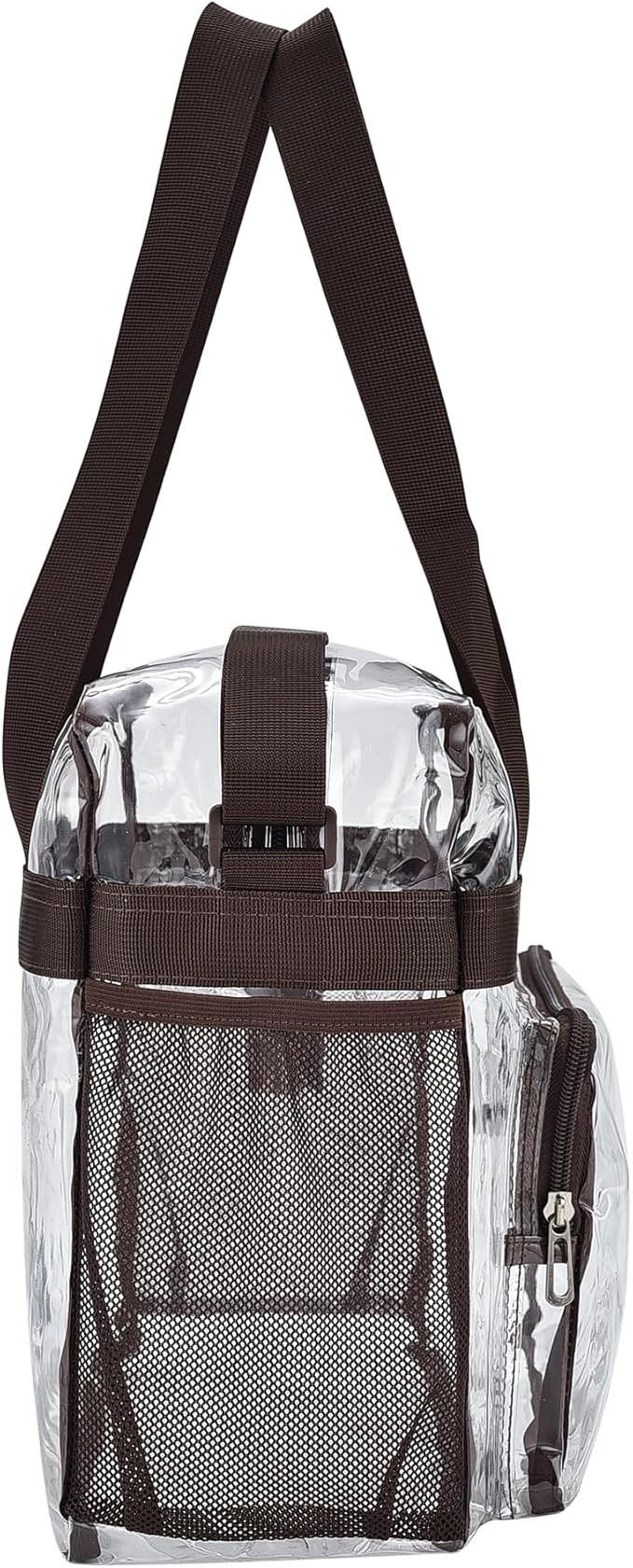 USPECLARE Clear Tote Stadium Approved, Security Travel & Gym Clear Bag for Work Sports Games Concerts