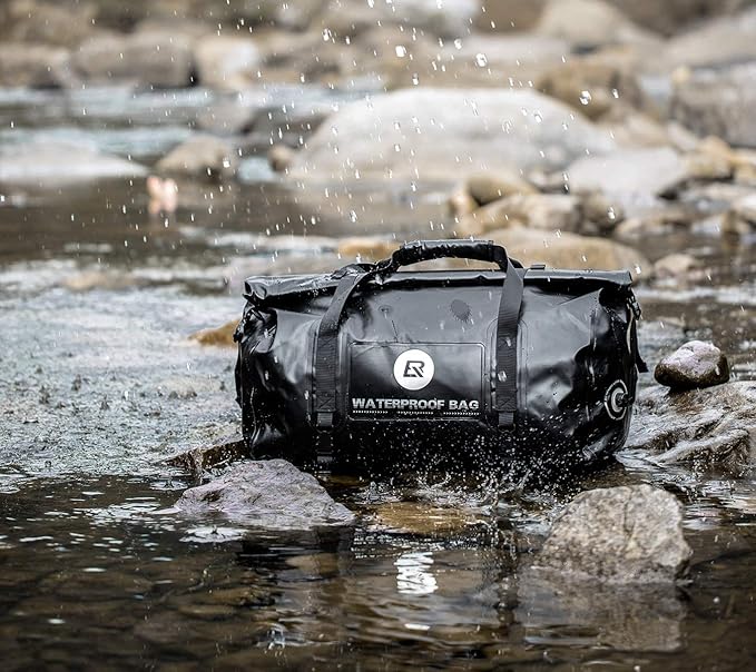 ROCKBROS Waterproof Duffel Bag 20L Motorcycle Travel Dry Duffel Bag for Motorcycling Boating Kayaking Camping Fishing Outdoor Adventure for Men Women