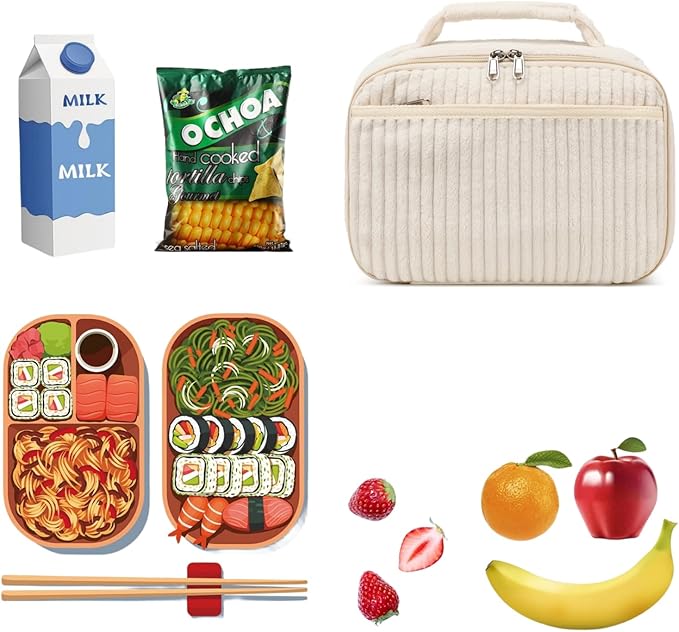 LOIDOU Lunch Box for Kids Boys Girls Insulated Lunch Bag Thermal Meal Tote Reusable Lunch Pail Bags for School Travel