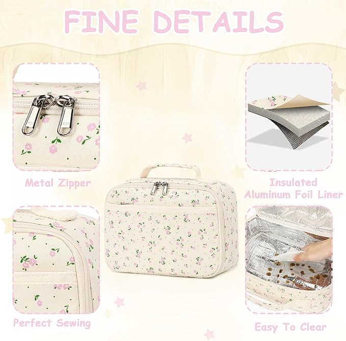 CAMTOP Lunch Box Kids Insulated Lunch Bag Small Cooler Thermal Meal Thermal lunchbox for Girls Boys School Picnics