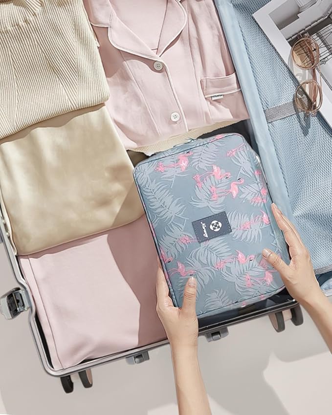 Narwey Hanging Travel Toiletry Bag Cosmetic Make up Organizer for Women and Girls Waterproof